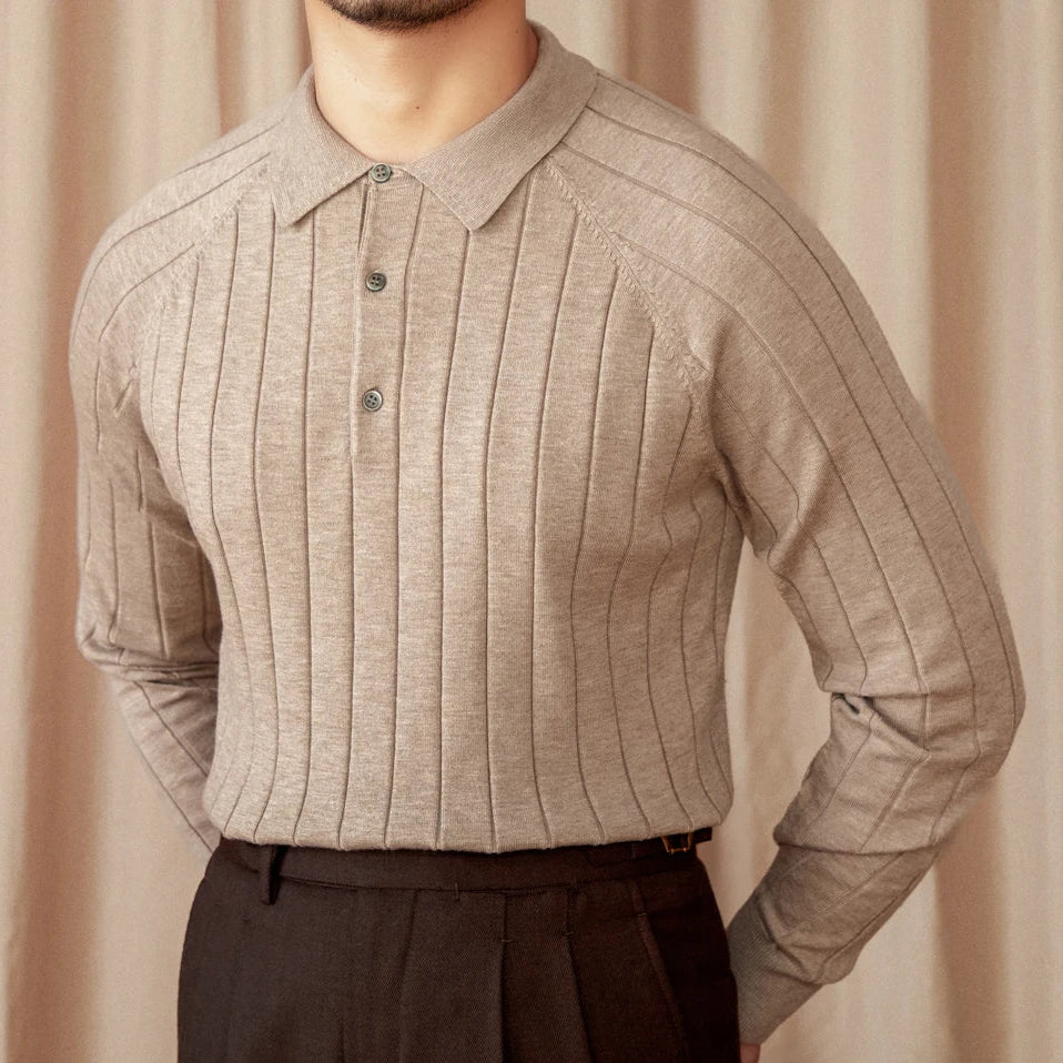 THE LAURENCE LONG SLEEVE POLO