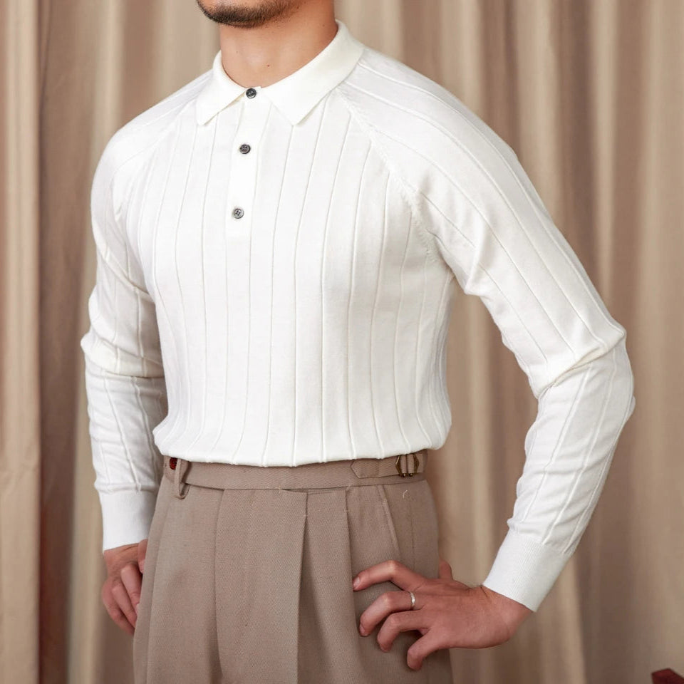 THE LAURENCE LONG SLEEVE POLO